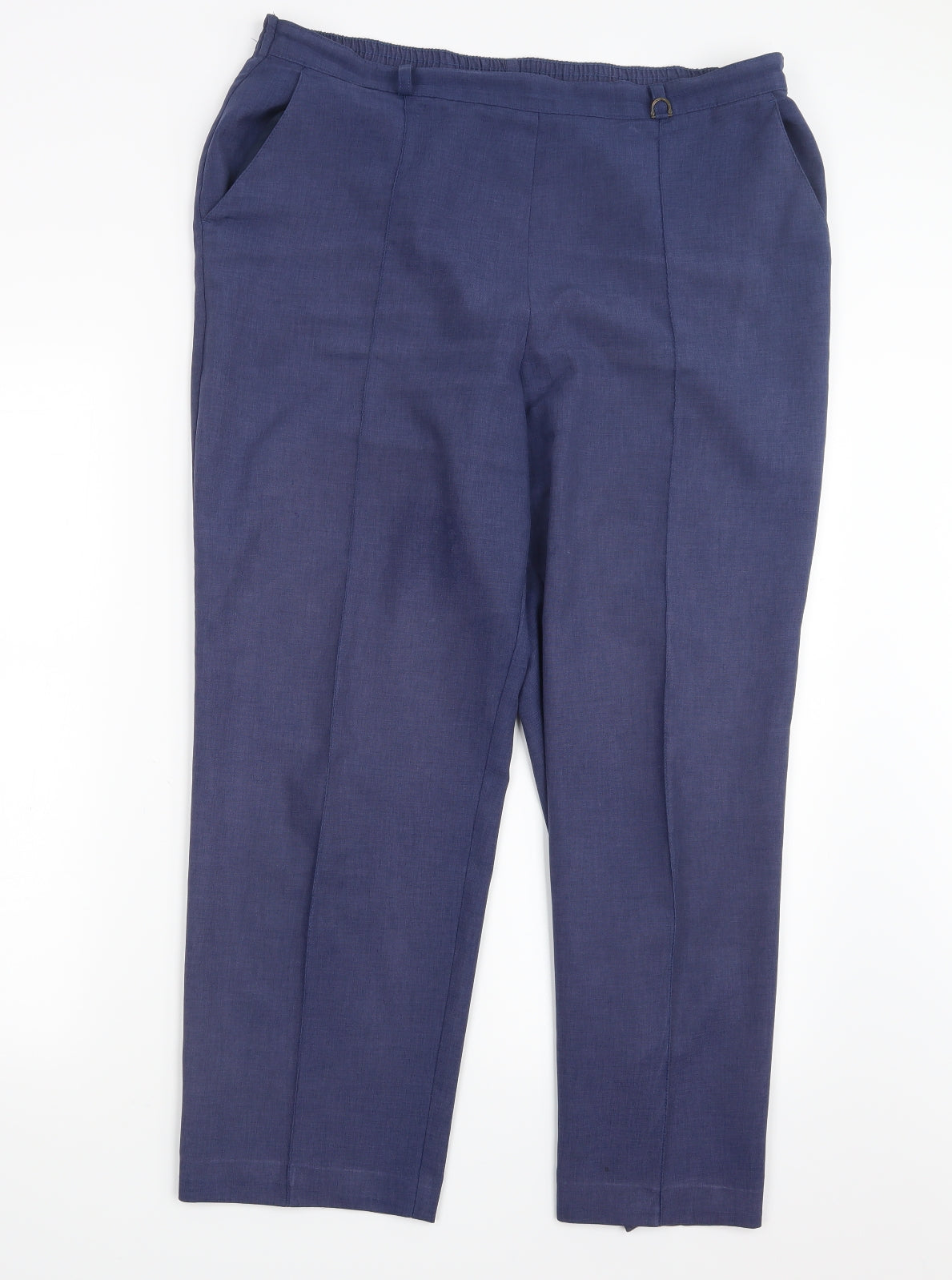 Womens UK Size 34 in Preworn Regular Fit  Blue Trousers