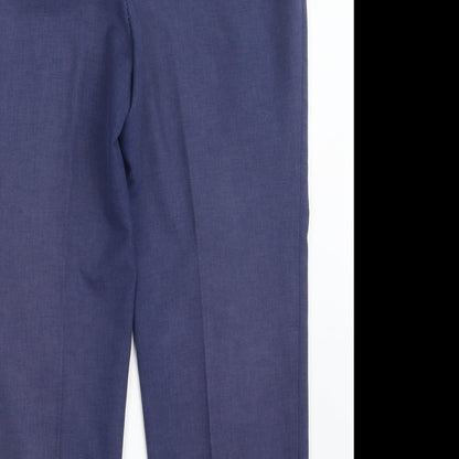 Womens UK Size 34 in Preworn Regular Fit  Blue Trousers