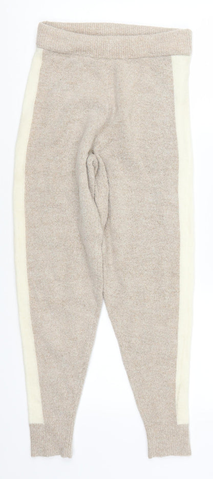 Womens UK Size 24 in ASOS Regular Fit Sweatpants Beige Trousers