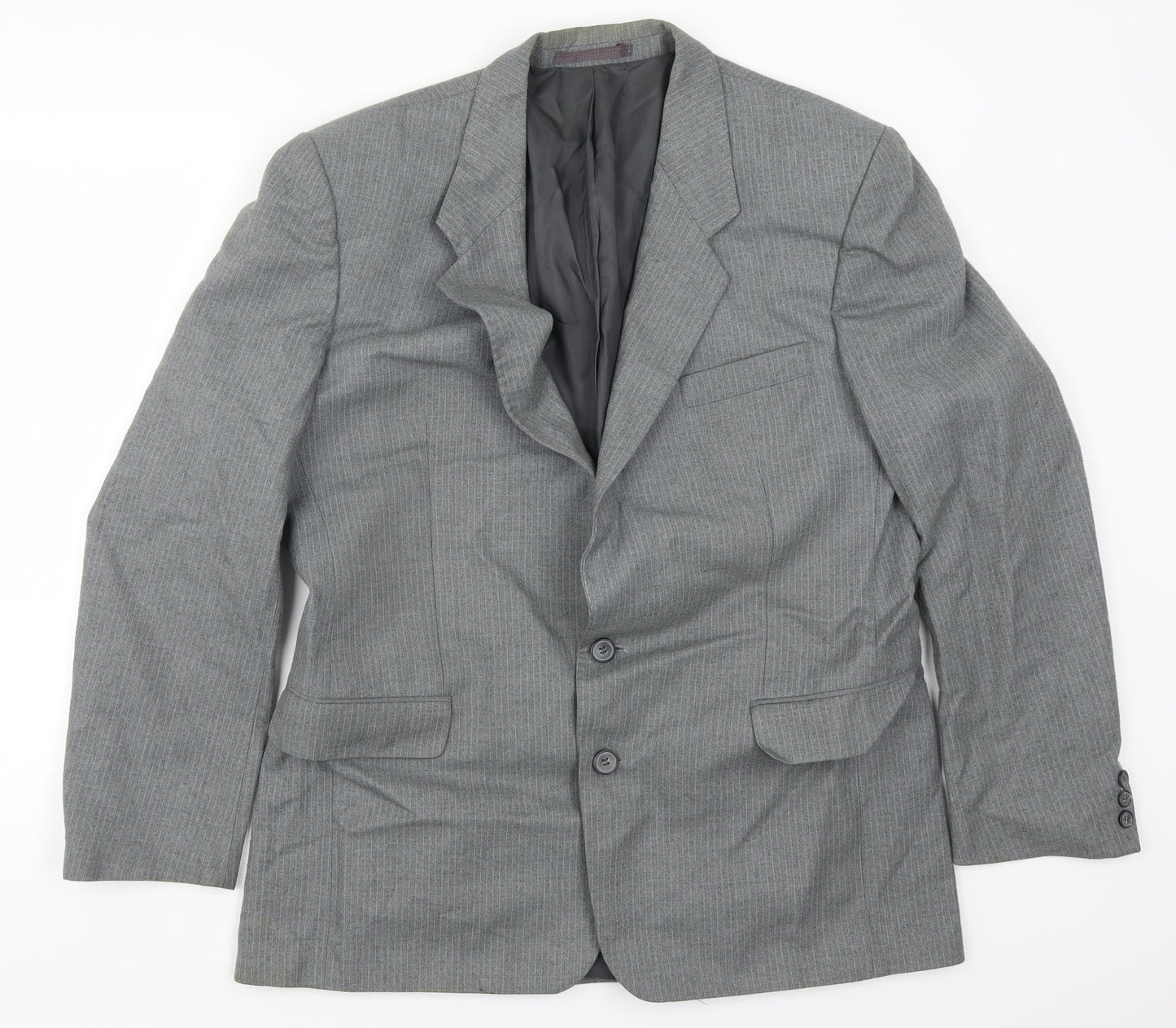 Mens UK Size 42 Preworn Regular Grey Suit Jacket