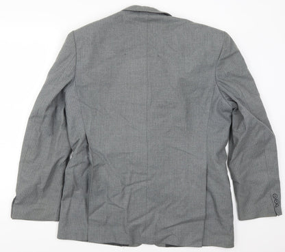 Mens UK Size 42 Preworn Regular Grey Suit Jacket