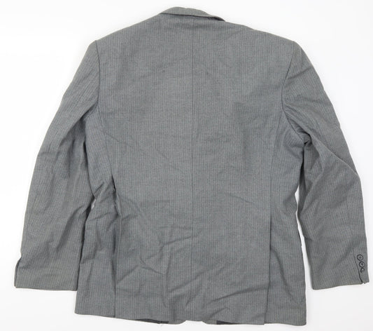 Mens UK Size 42 Preworn Regular Grey Suit Jacket