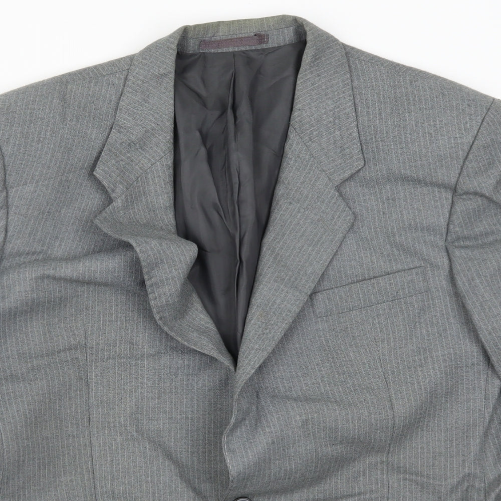 Mens UK Size 42 Preworn Regular Grey Suit Jacket