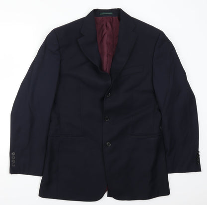 Mens UK Size 38 Greenwoods Regular Blue Suit Jacket