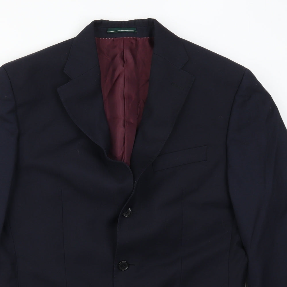 Mens UK Size 38 Greenwoods Regular Blue Suit Jacket
