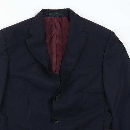 Mens UK Size 38 Greenwoods Regular Blue Suit Jacket