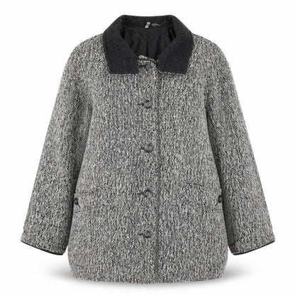 Preworn Womens Grey   Overcoat Coat Size 14