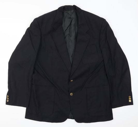 Mens UK Size 42 Marks and Spencer Regular Blue Suit Jacket
