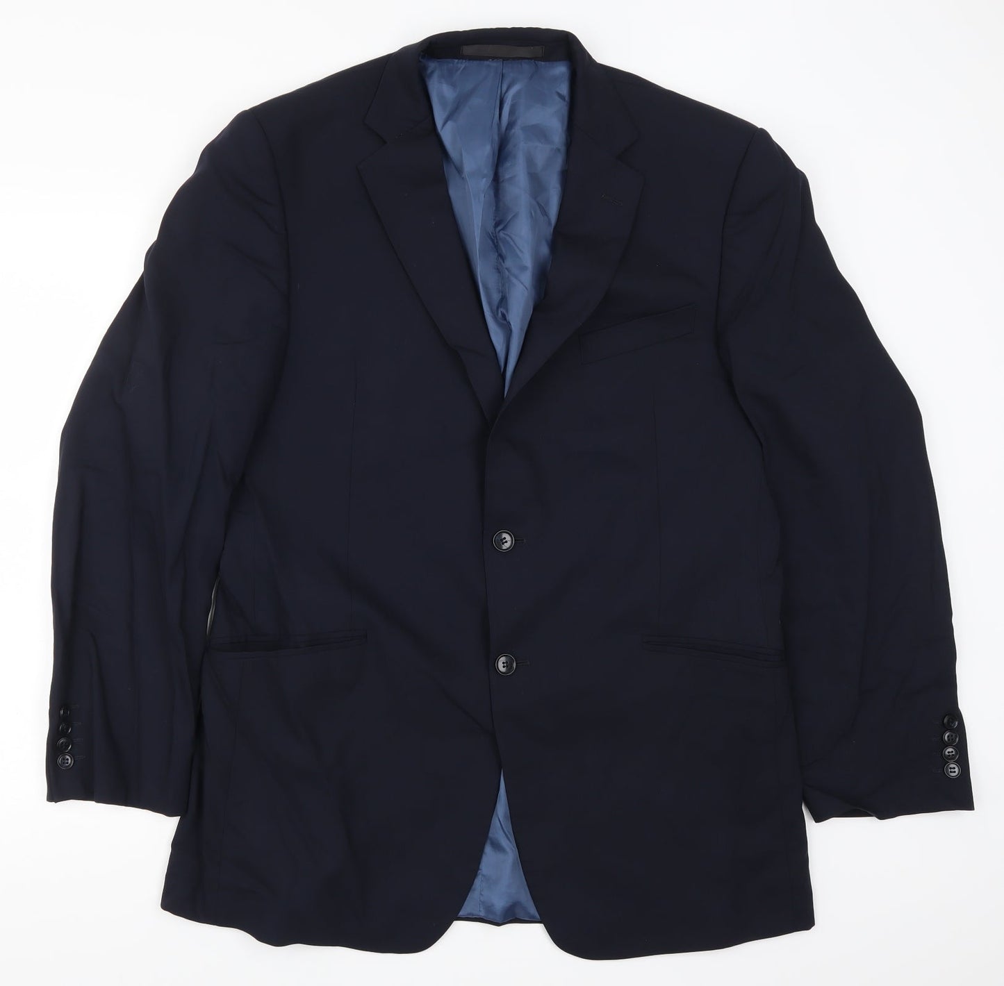 Mens UK Size 42 Marks and Spencer Regular Blue Suit Jacket