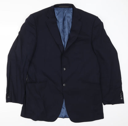 Mens UK Size 42 Marks and Spencer Regular Blue Suit Jacket