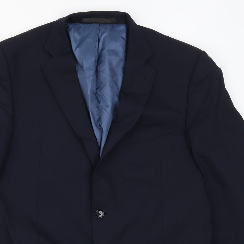 Mens UK Size 42 Marks and Spencer Regular Blue Suit Jacket