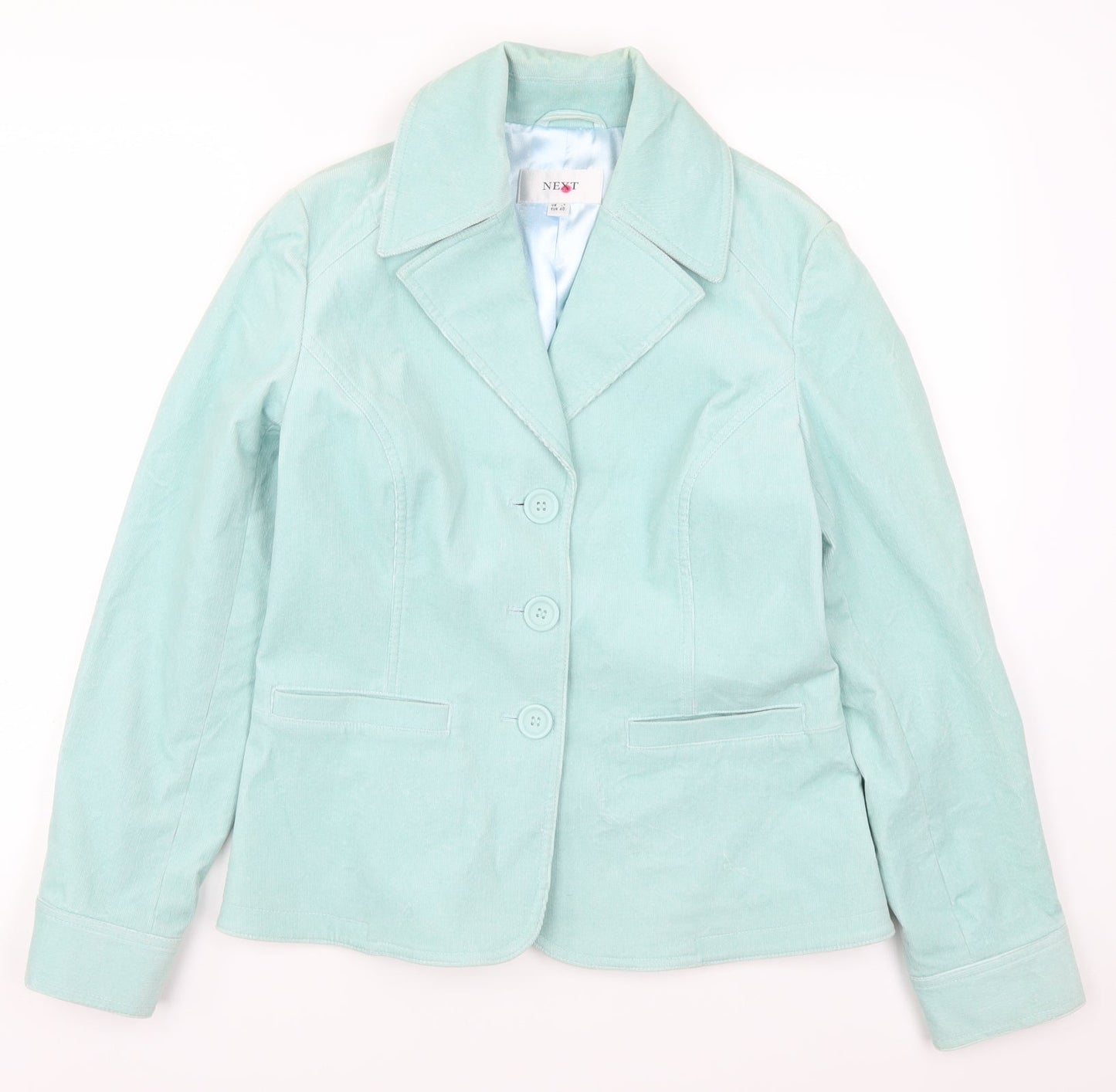 NEXT Womens Blue  Corduroy Jacket Suit Jacket Size 12