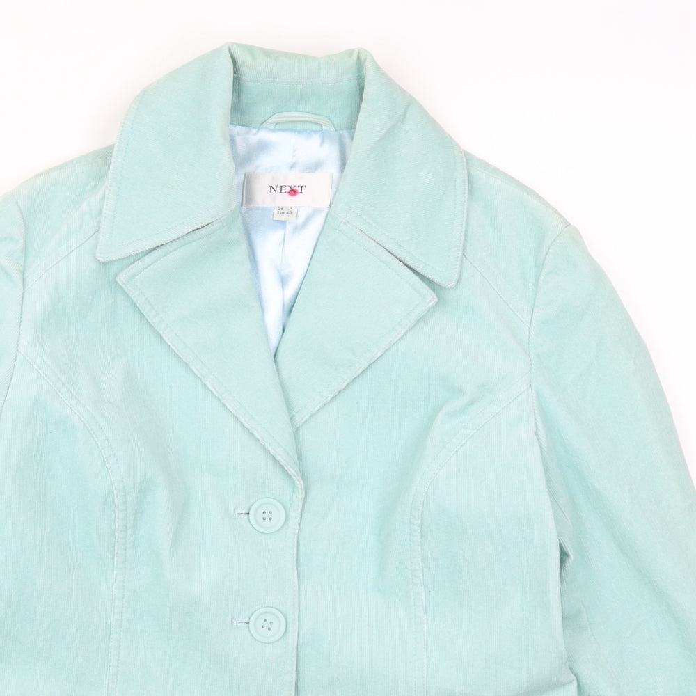 NEXT Womens Blue  Corduroy Jacket Suit Jacket Size 12
