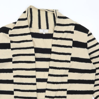 Country Casuals Womens Beige Striped  Cardigan Jumper Size M