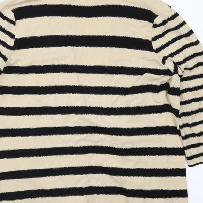 Country Casuals Womens Beige Striped  Cardigan Jumper Size M
