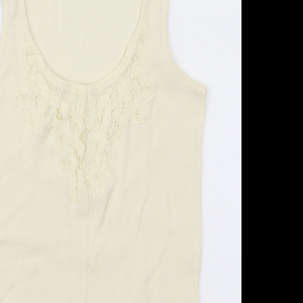 F&F Womens Beige   Basic Tank Size 14