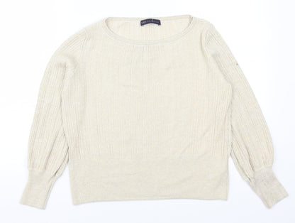 Marks & Spencer Womens Beige   Pullover Jumper Size M