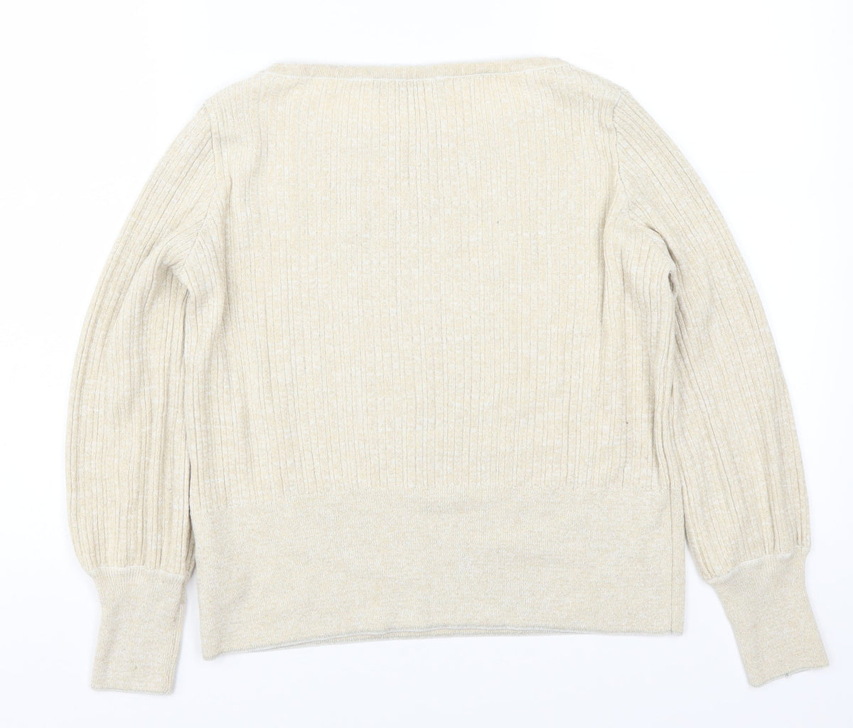 Marks & Spencer Womens Beige   Pullover Jumper Size M