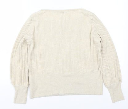 Marks & Spencer Womens Beige   Pullover Jumper Size M