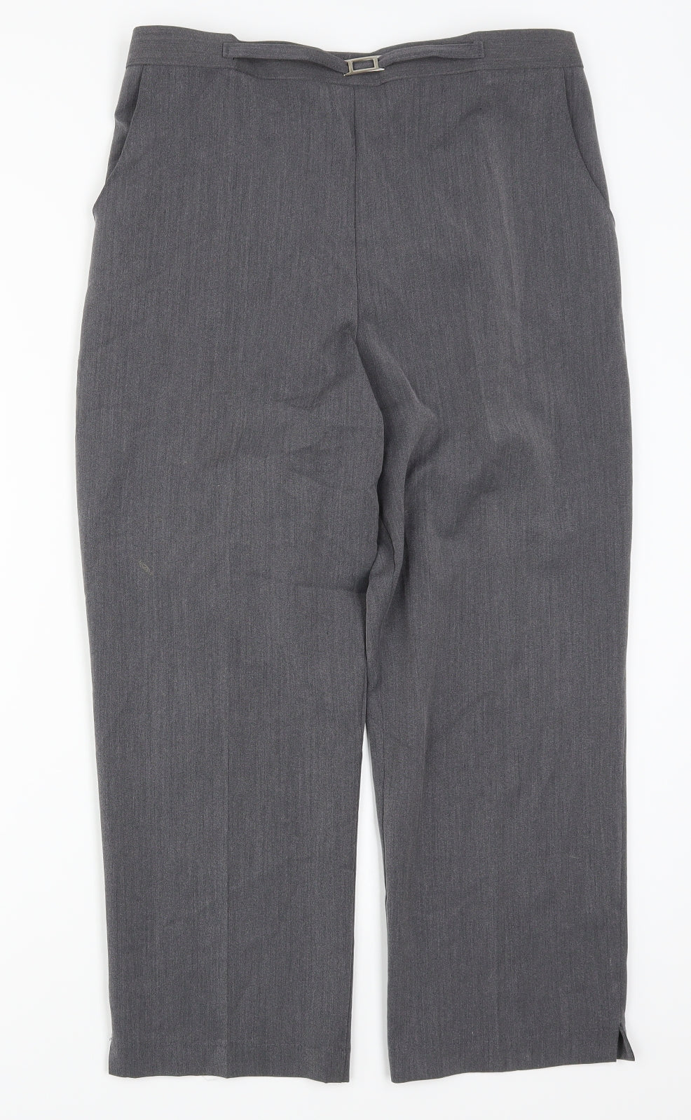 Womens UK Size 16 Preworn Regular Fit  Grey Trousers