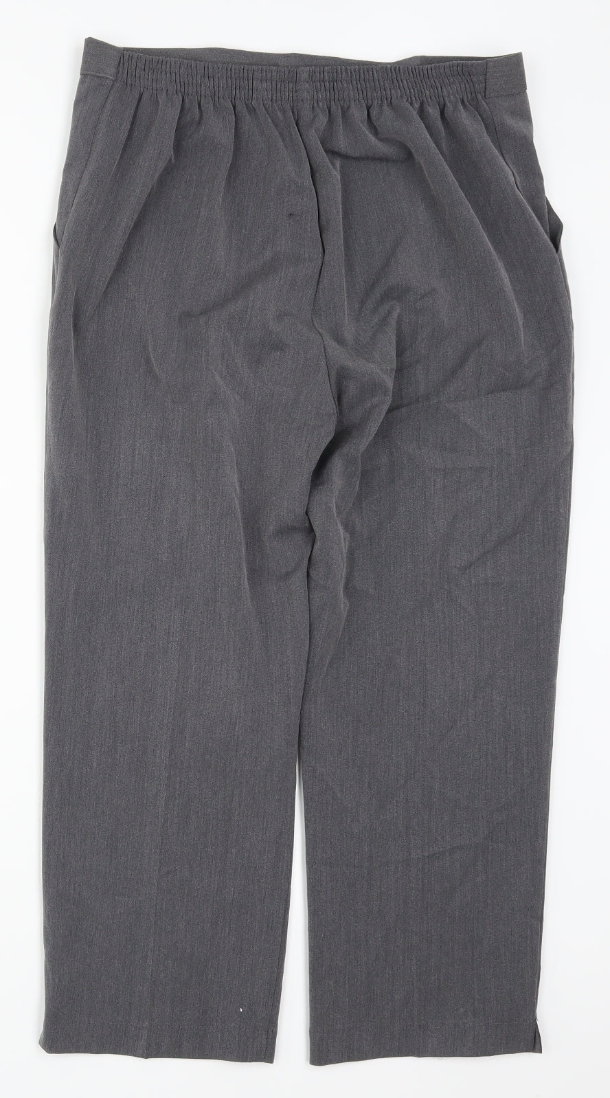 Womens UK Size 16 Preworn Regular Fit  Grey Trousers