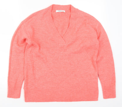 Nutmeg Womens Pink  Knit Pullover Jumper Size 8