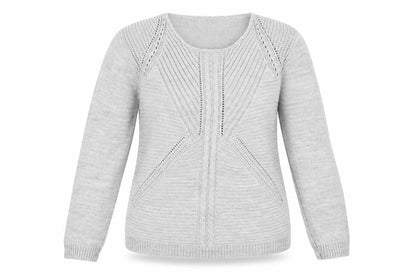 Mia Moda Womens Grey   Pullover Jumper Size S
