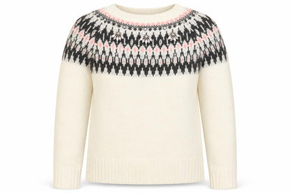 Dorothy Perkins Womens Beige Geometric  Pullover Jumper Size 4