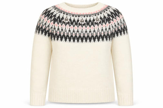 Dorothy Perkins Womens Beige Geometric  Pullover Jumper Size 4