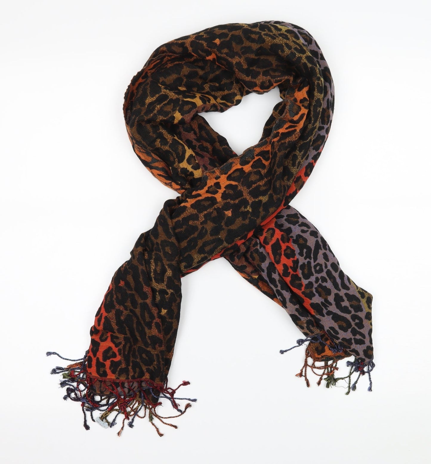Preworn Womens Multicoloured Animal Print   Scarf