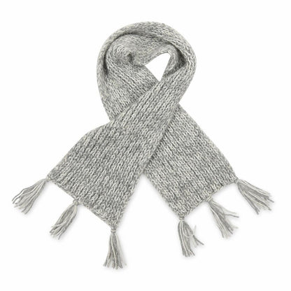 Preworn Girls Grey  Knit Rectangle Scarf Scarves & Wraps One Size