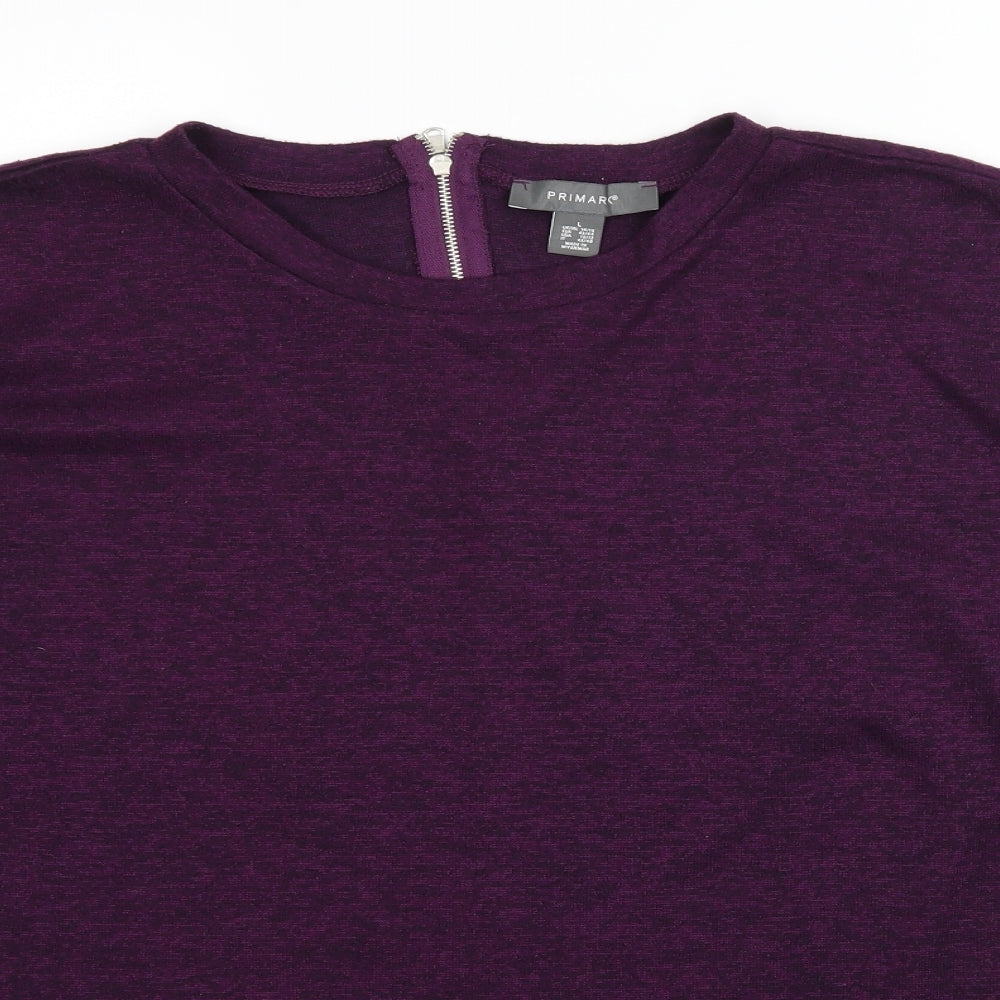 Primark Womens Purple  Jersey Pullover Jumper Size 14