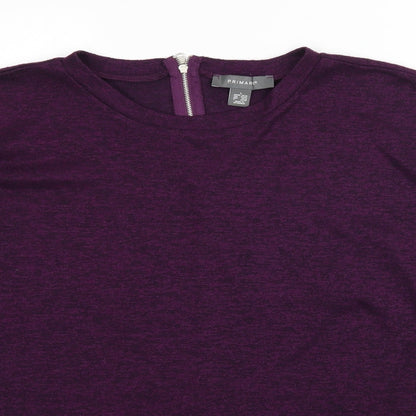 Primark Womens Purple  Jersey Pullover Jumper Size 14