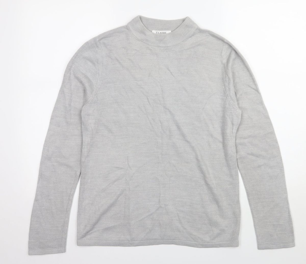 Marks & Spencer Womens Grey  Knit Pullover Jumper Size 12