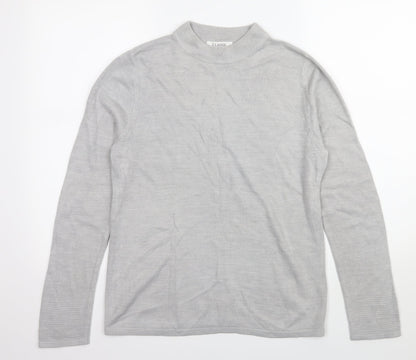 Marks & Spencer Womens Grey  Knit Pullover Jumper Size 12