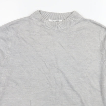 Marks & Spencer Womens Grey  Knit Pullover Jumper Size 12