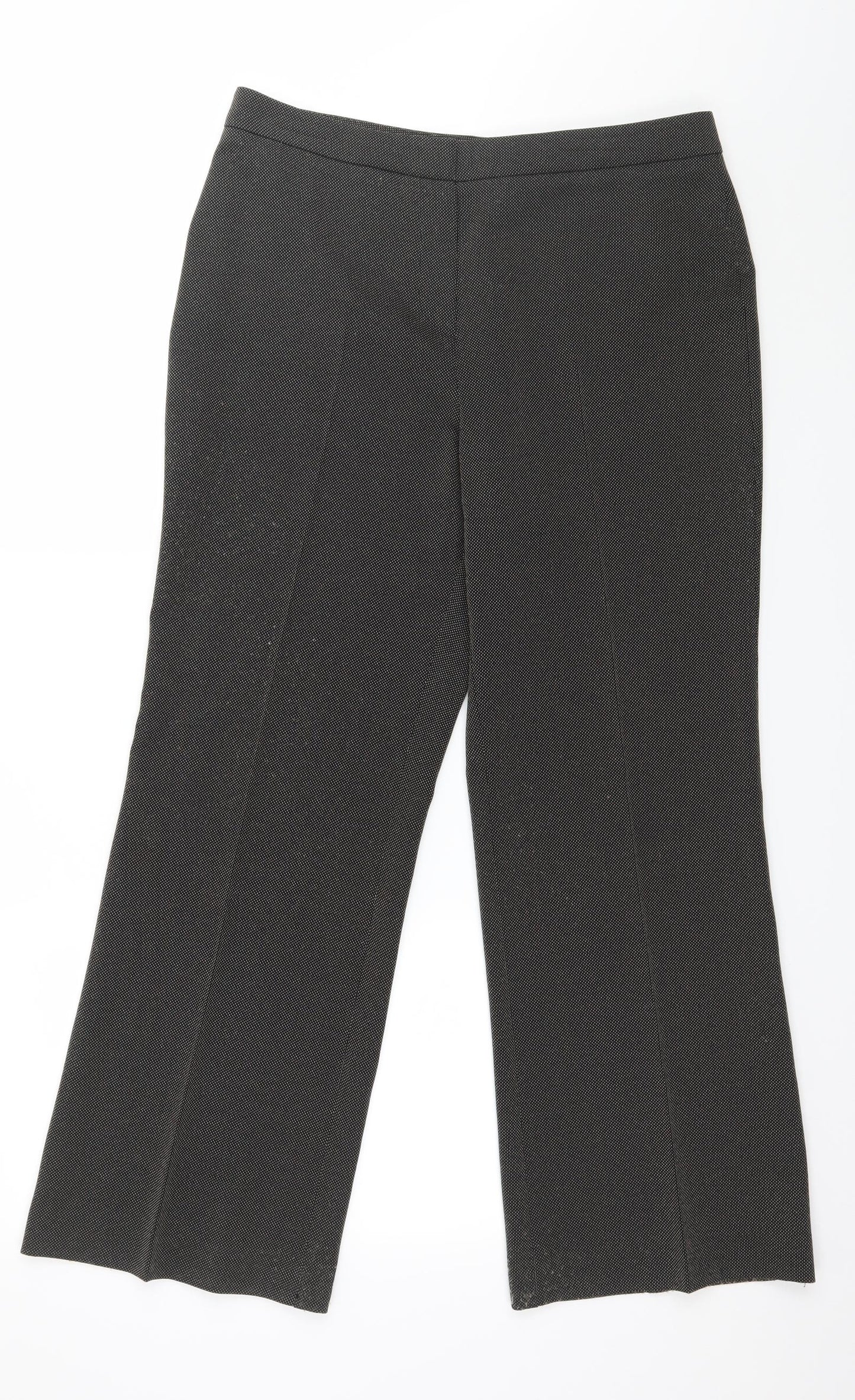 Womens UK Size 14 Marks and Spencer Regular Fit  Brown Trousers