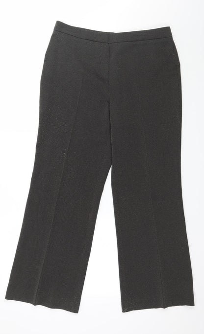 Womens UK Size 14 Marks and Spencer Regular Fit  Brown Trousers