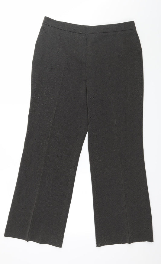 Womens UK Size 14 Marks and Spencer Regular Fit  Brown Trousers