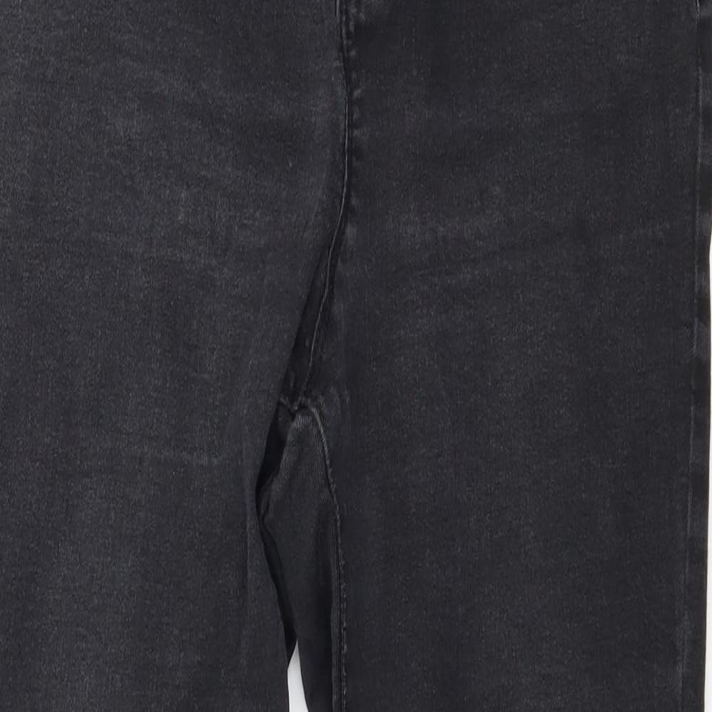 Denim & Co. Womens Grey  Denim Skinny Jeans Size 16 L27 in