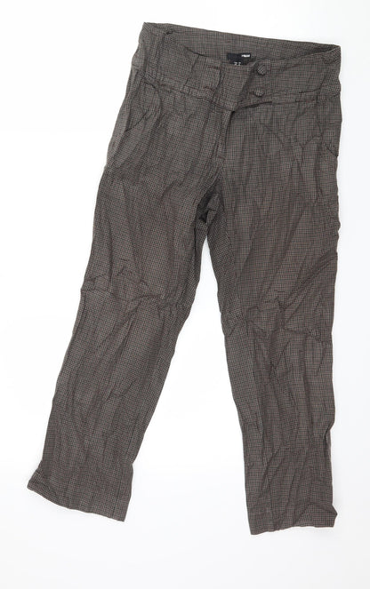 Womens UK Size 8 H&M Regular Fit  Brown Trousers