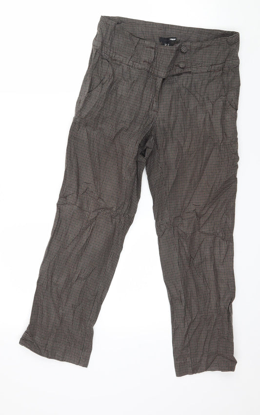 Womens UK Size 8 H&M Regular Fit  Brown Trousers