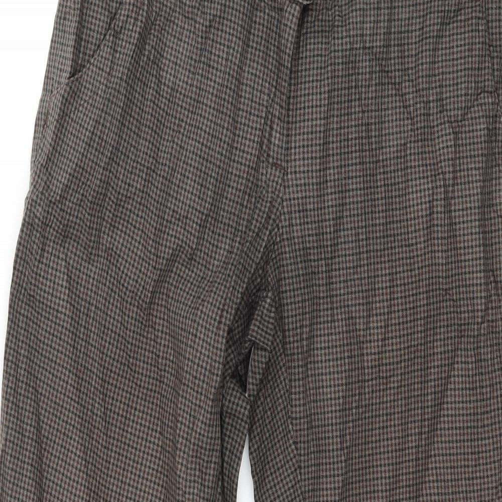 Womens UK Size 8 H&M Regular Fit  Brown Trousers