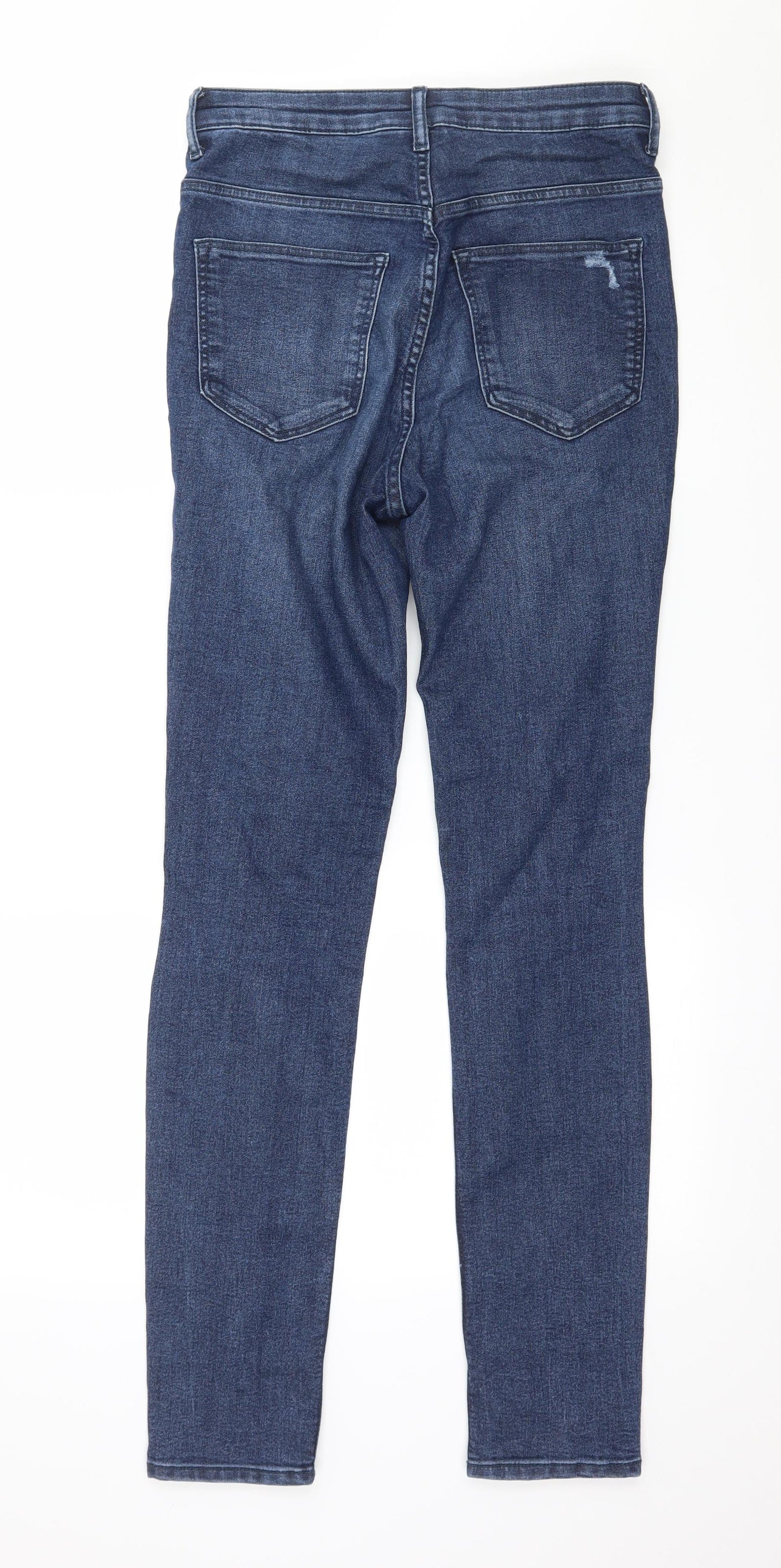 Womens UK Size 8 H&M Regular Fit Skinny Blue Jeans