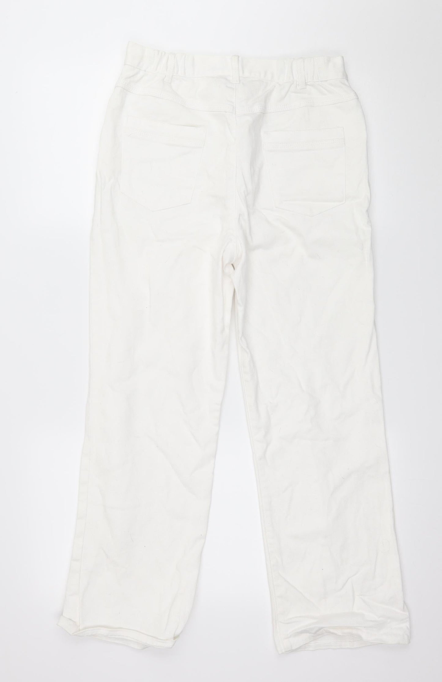 Womens UK Size 30 in Marks and Spencer Regular Fit Straight White Jeans