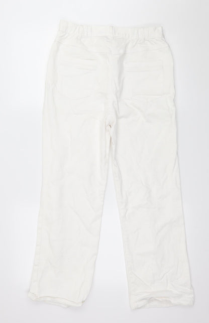 Womens UK Size 30 in Marks and Spencer Regular Fit Straight White Jeans