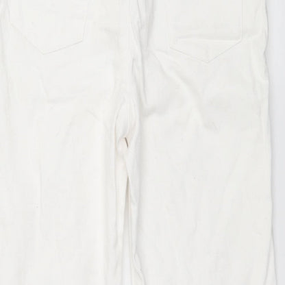 Womens UK Size 30 in Marks and Spencer Regular Fit Straight White Jeans