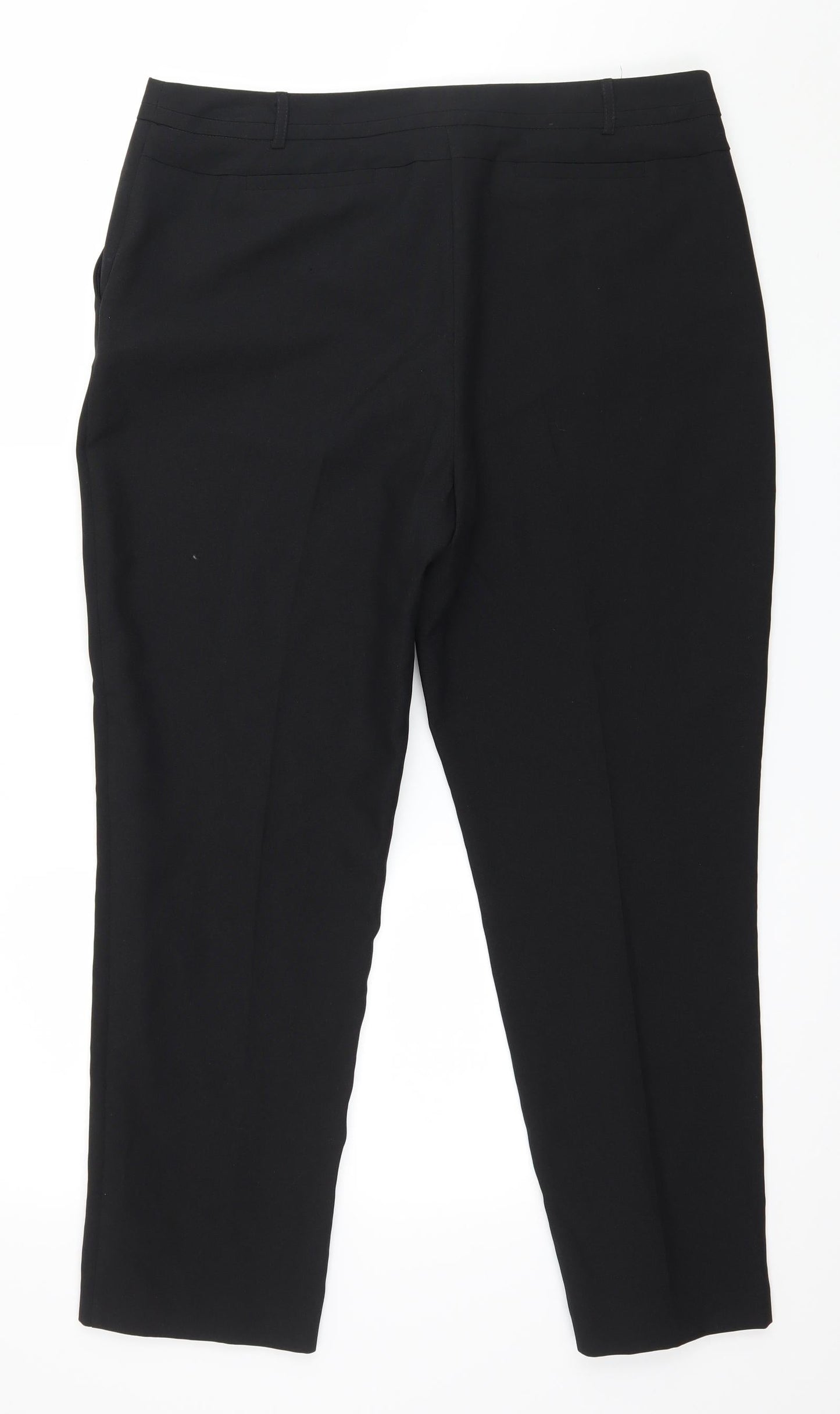 Womens UK Size 14 Peacocks Regular Fit  Black Trousers