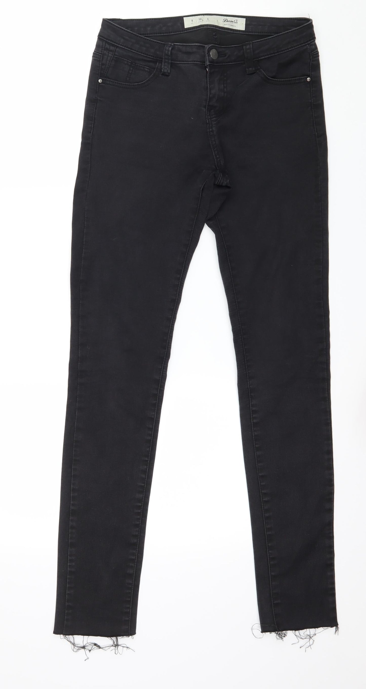 Denim & Co. Womens Black  Denim Skinny Jeans Size 8 L29 in