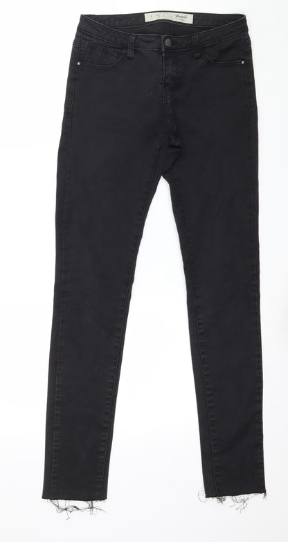 Denim & Co. Womens Black  Denim Skinny Jeans Size 8 L29 in